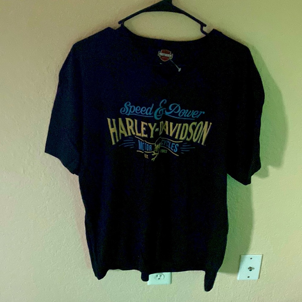 Key Stone Hills Harley Davison V Neck